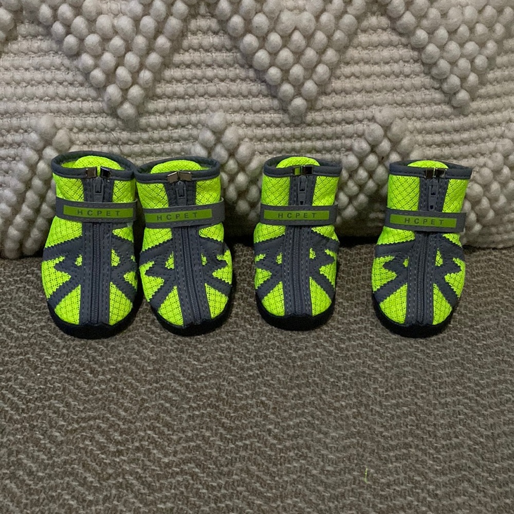 HCPET Paw Protector Anti-Slip Shoes Reflective Dog Booties size 5